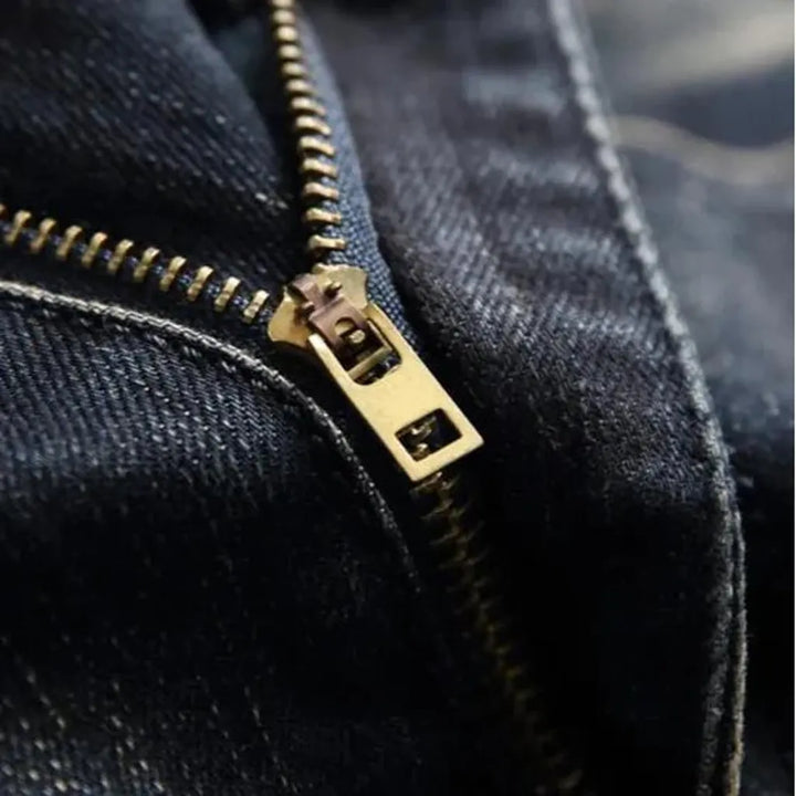 Patchwork men's skinny jeans