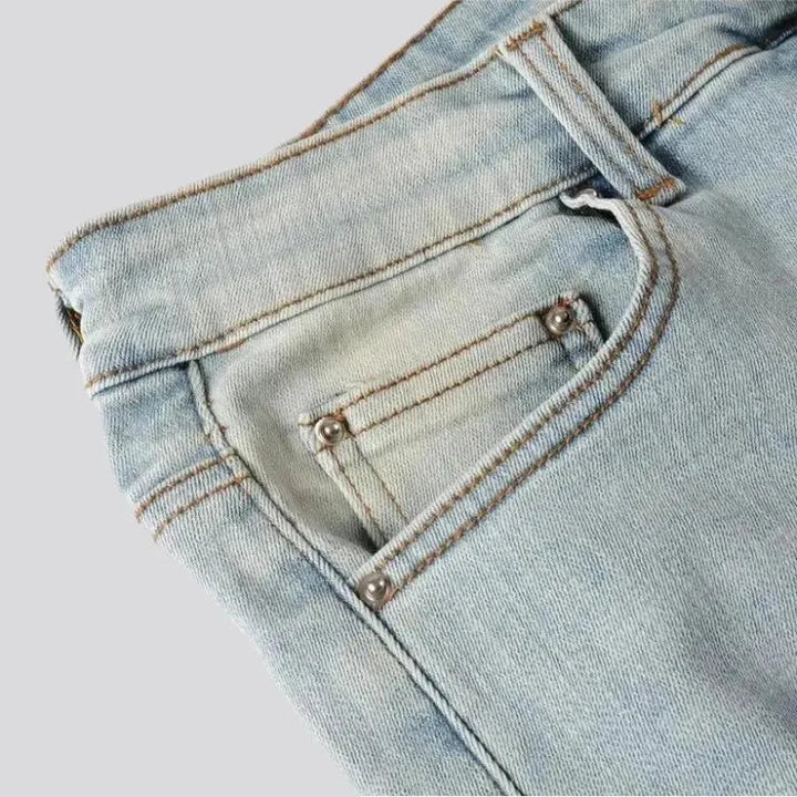 Distressed skinny jeans
 for men