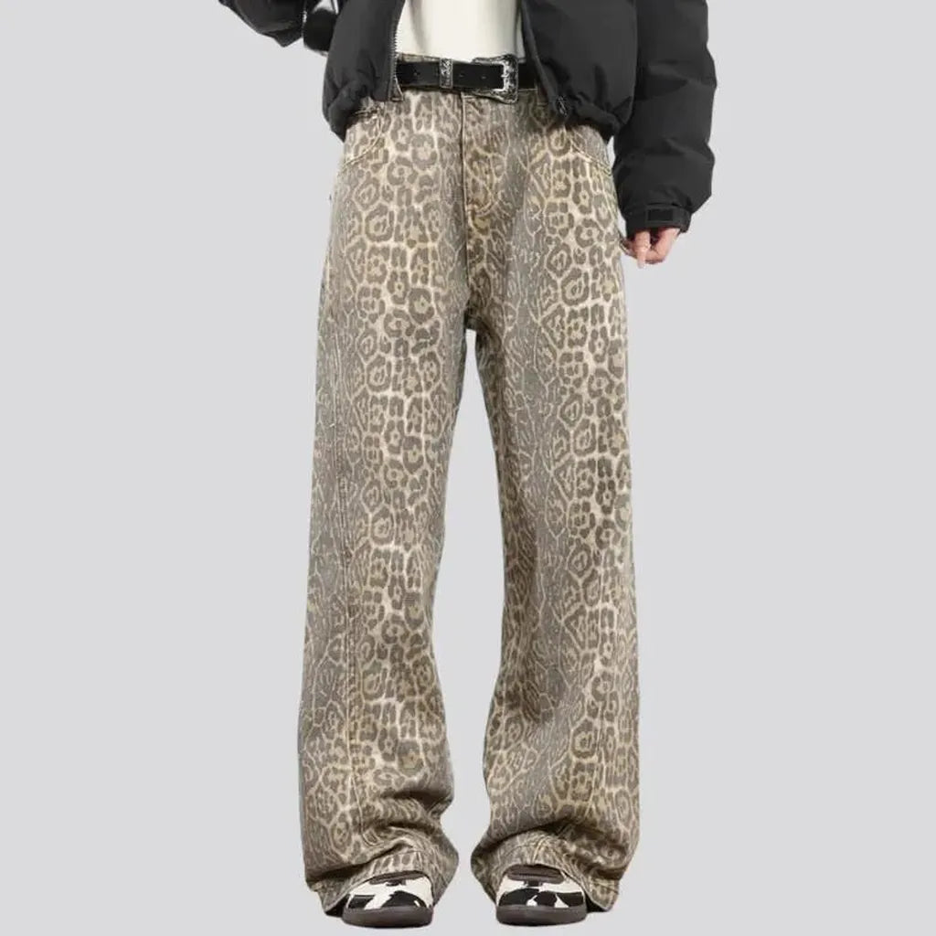 Baggy yellow jeans
 for women