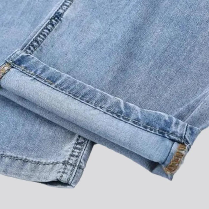 Whiskered men's straight jeans