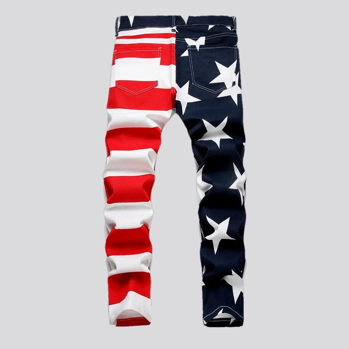 Fashionable stretchable banded jeans for men