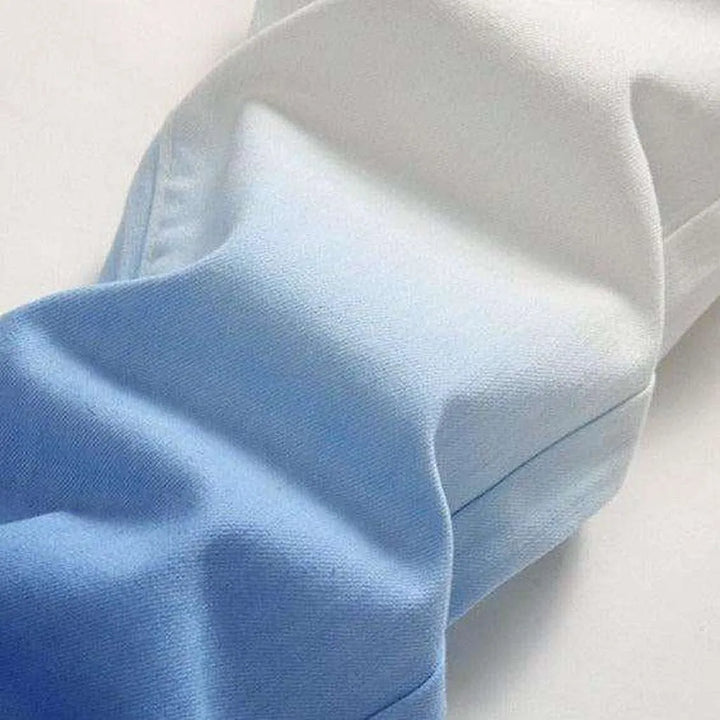 Blue contrast white men's jeans