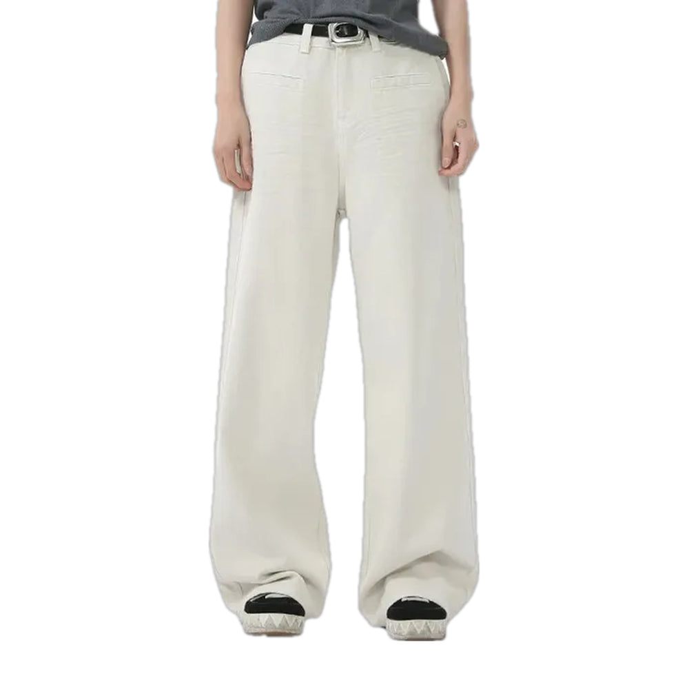 Baggy Casual Midweight Jean Pants for Men - Sand