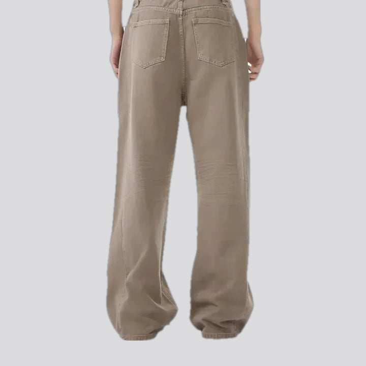 Baggy casual midweight jean pants for men