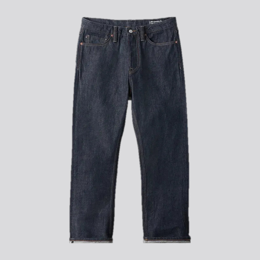 Dark Midweight Casual Tapered Men's Jeans | Jeans4you.shop