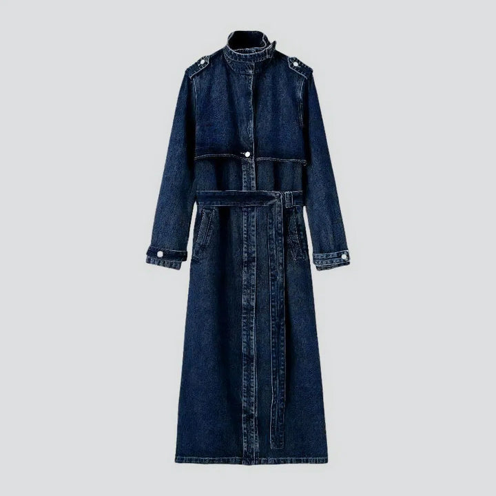 Medium-wash jean coat for ladies | Jeans4you.shop